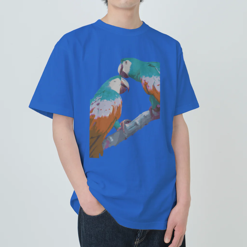 poppy22のおでこかじり鳥 Heavyweight T-Shirt