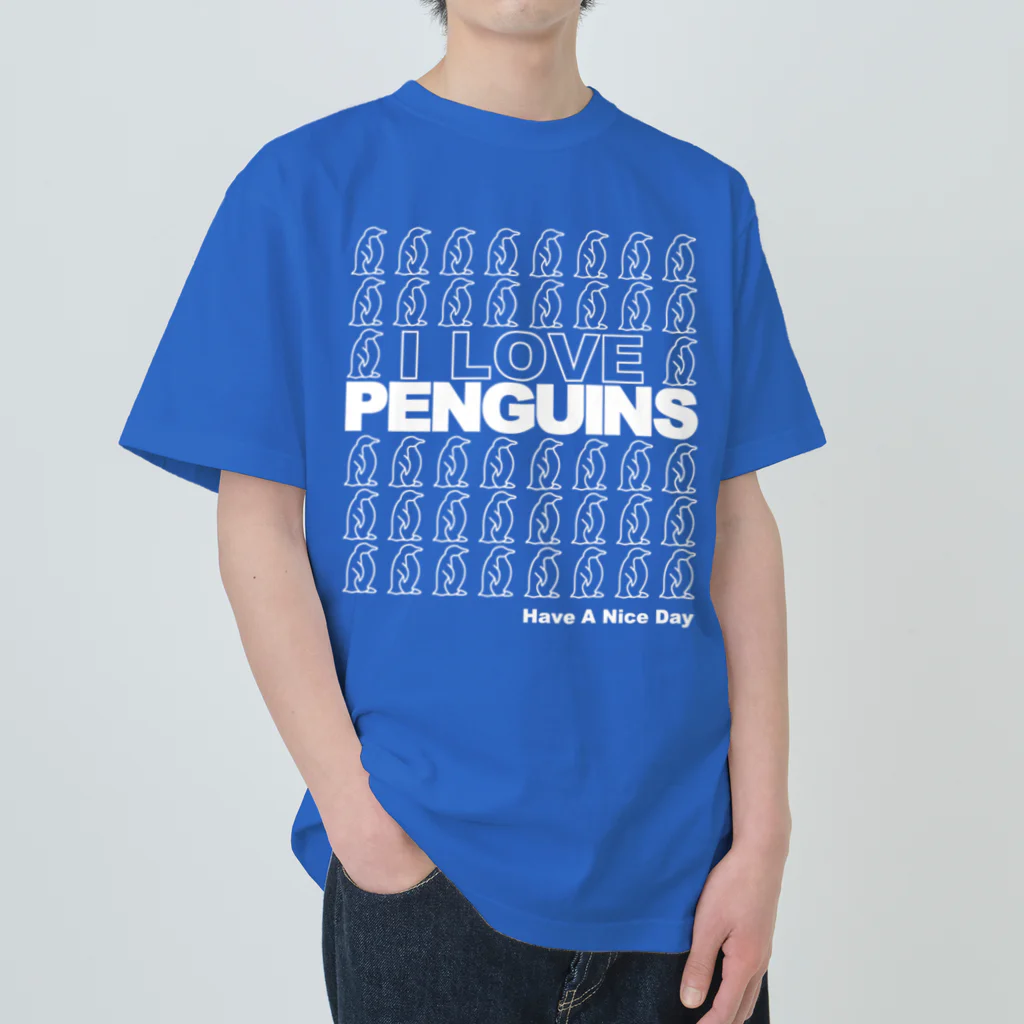 Icchy ぺものづくりのI LOVE PENGUINS Heavyweight T-Shirt