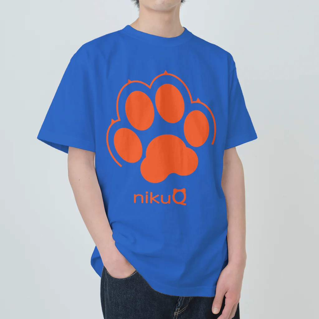 WebArtsの肉球をモチーフにしたオリジナルブランド「nikuQ」（犬タイプ）です ヘビーウェイトTシャツ