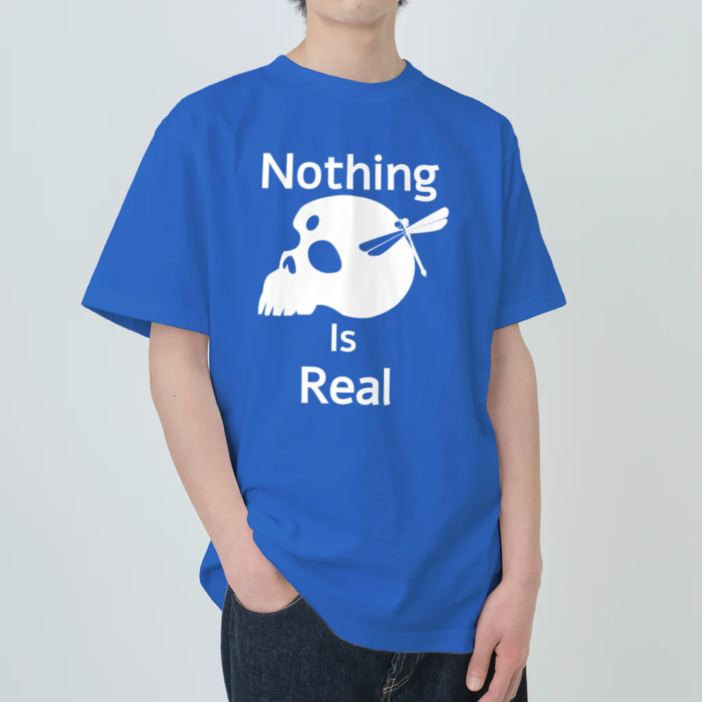 『NG （Niche・Gate）』ニッチゲート-- IN SUZURIのNothing Is Real.（白） ヘビーウェイトTシャツ