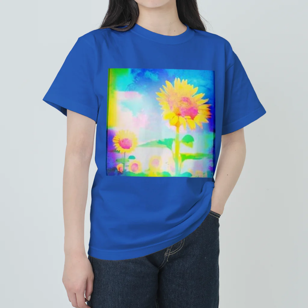 Anna’s galleryのひまわり Heavyweight T-Shirt