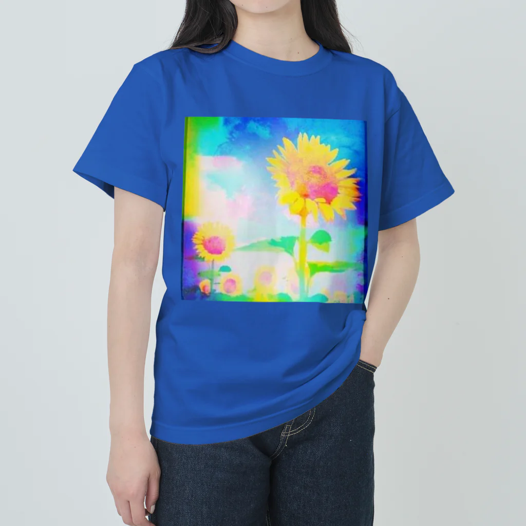 Anna’s galleryのひまわり ヘビーウェイトTシャツ