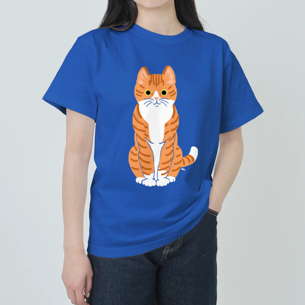 segasworksの茶白ハチワレ Heavyweight T-Shirt