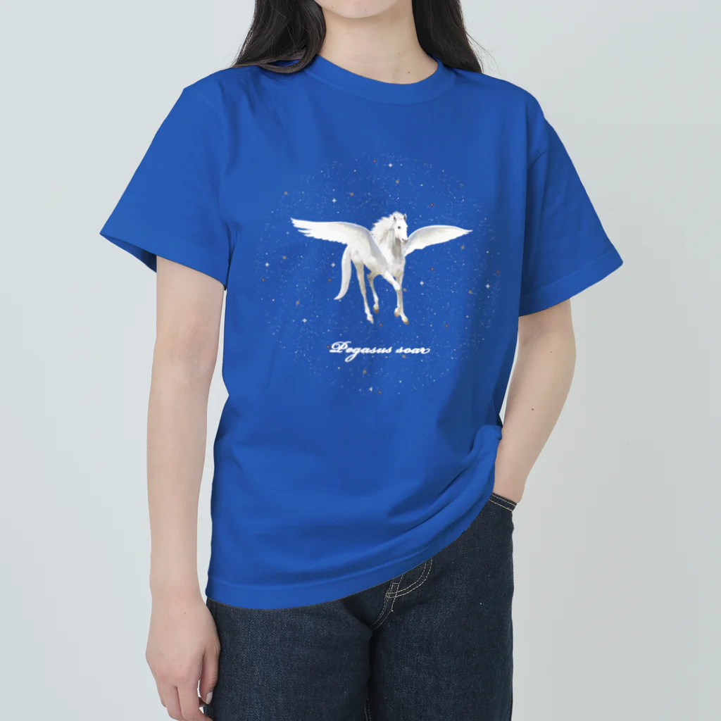 shikisai02sのPegasus soar in the starlight  ヘビーウェイトTシャツ