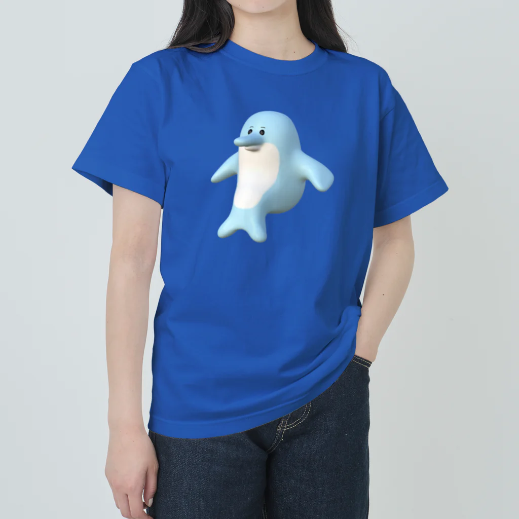 yukkeのイルカ（3D） ヘビーウェイトTシャツ