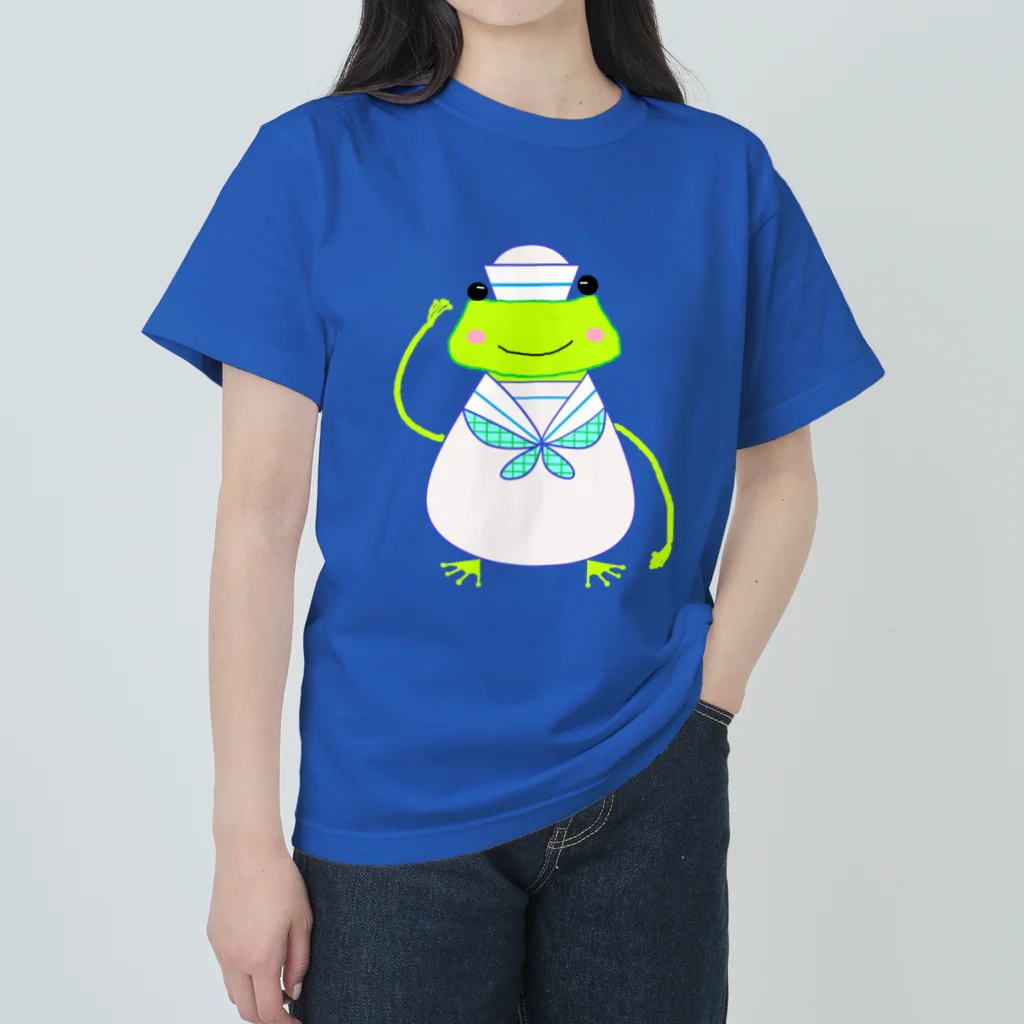 あるてみらのカエルちゃん水兵さん Heavyweight T-Shirt