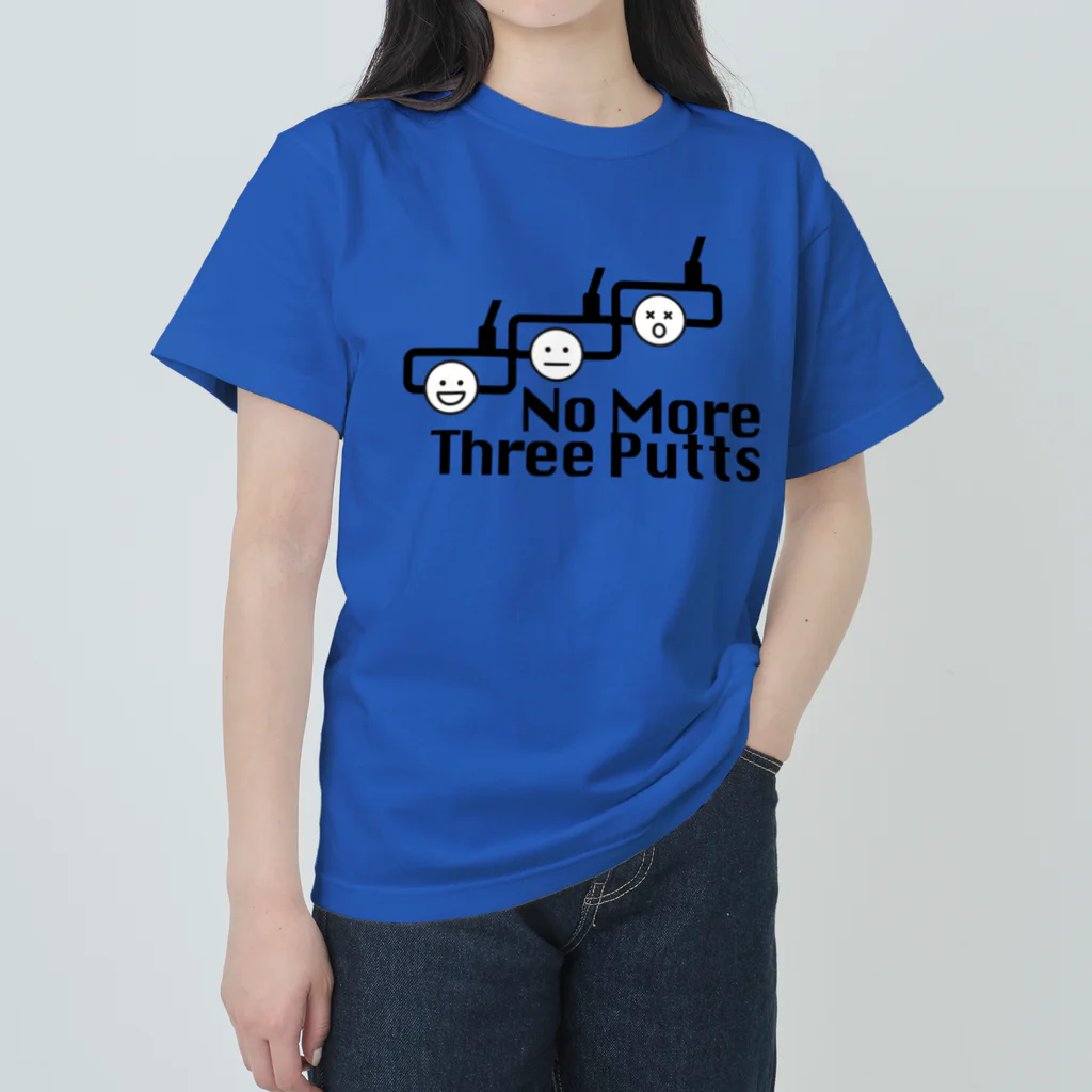 hitamasaのno more スリーパット【ゴルファーの決意シリーズ】 ヘビーウェイトTシャツ