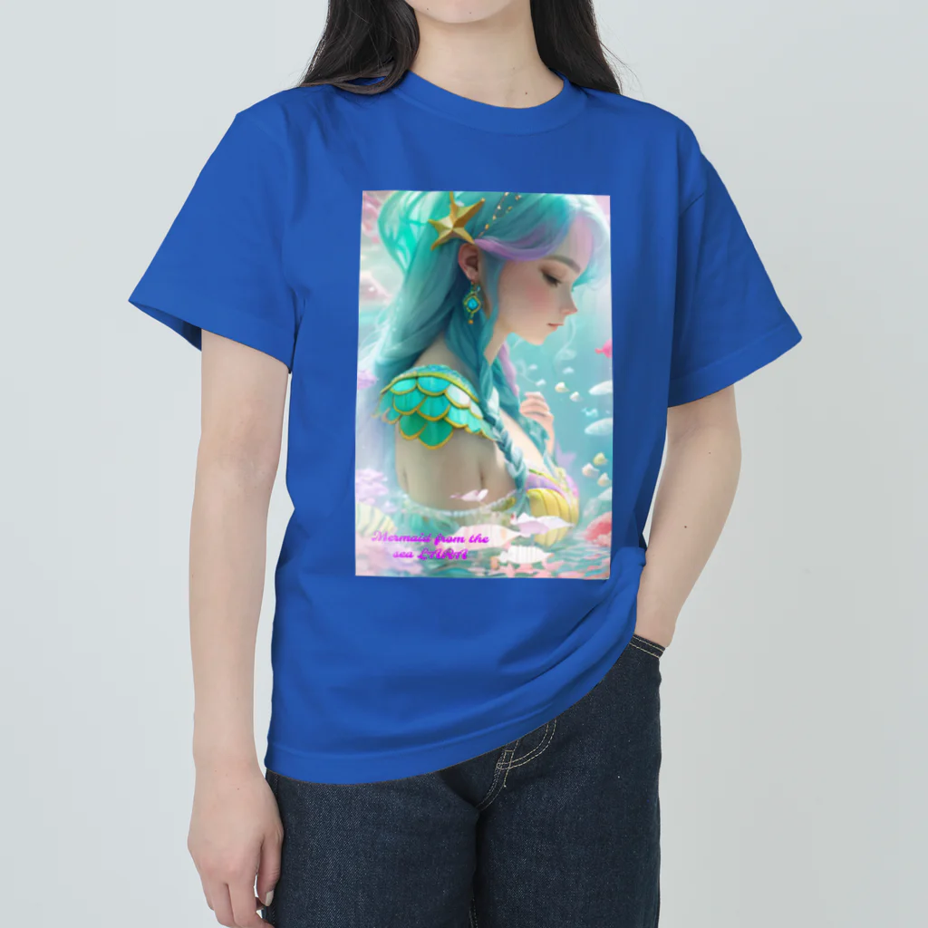 💖宇宙整体♪🌈♪こころからだチャンネル♪💖のMermaid from the sea LARA ヘビーウェイトTシャツ