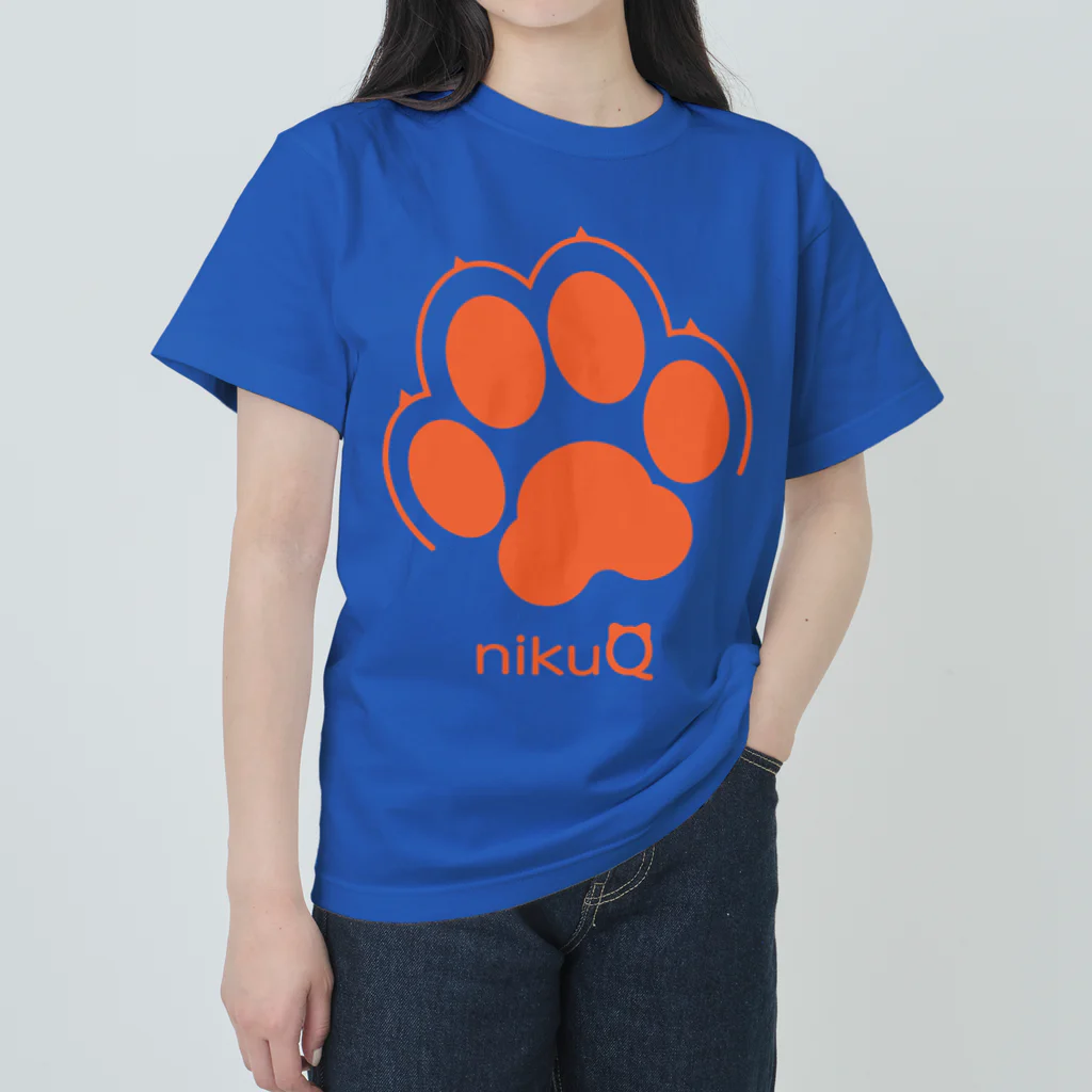 WebArtsの肉球をモチーフにしたオリジナルブランド「nikuQ」（犬タイプ）です ヘビーウェイトTシャツ