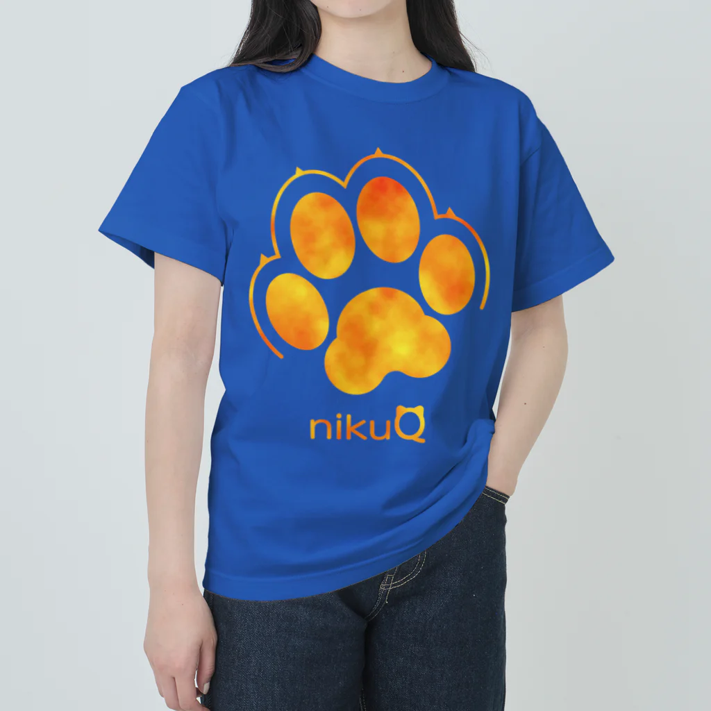 WebArtsの肉球をモチーフにしたオリジナルブランド「nikuQ」（犬タイプ）です ヘビーウェイトTシャツ