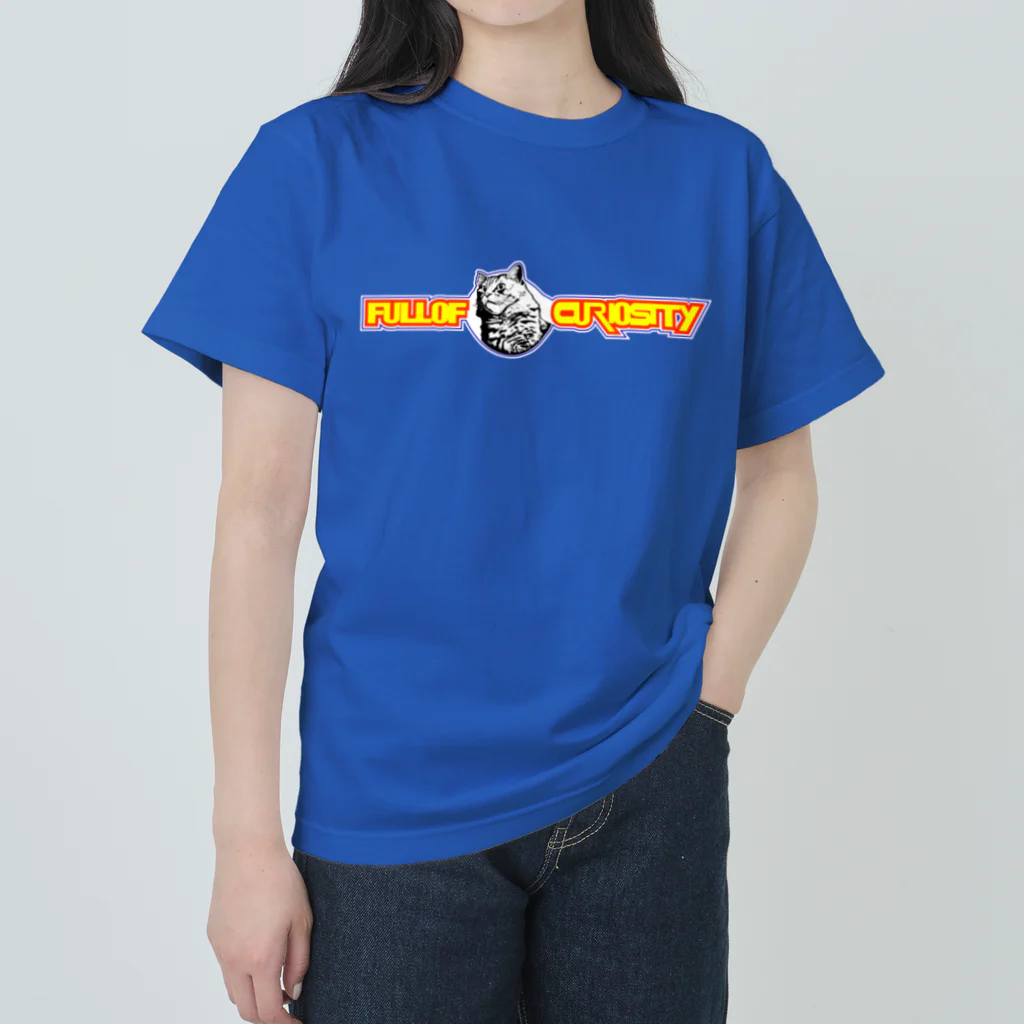 もっち（mocchi）のデュオトーン猫ちゃん ヘビーウェイトTシャツ