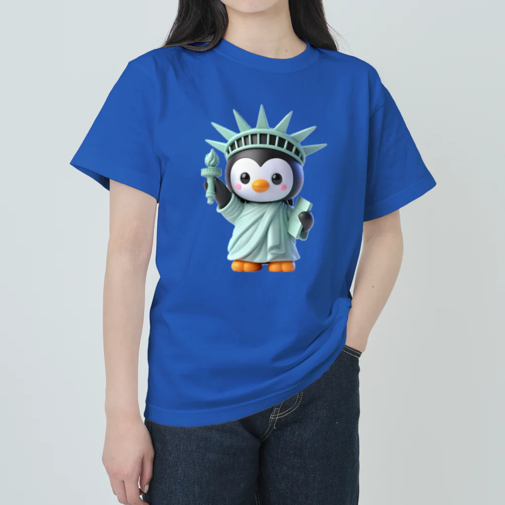 JUPITERの自由のペンギン像 ヘビーウェイトTシャツ