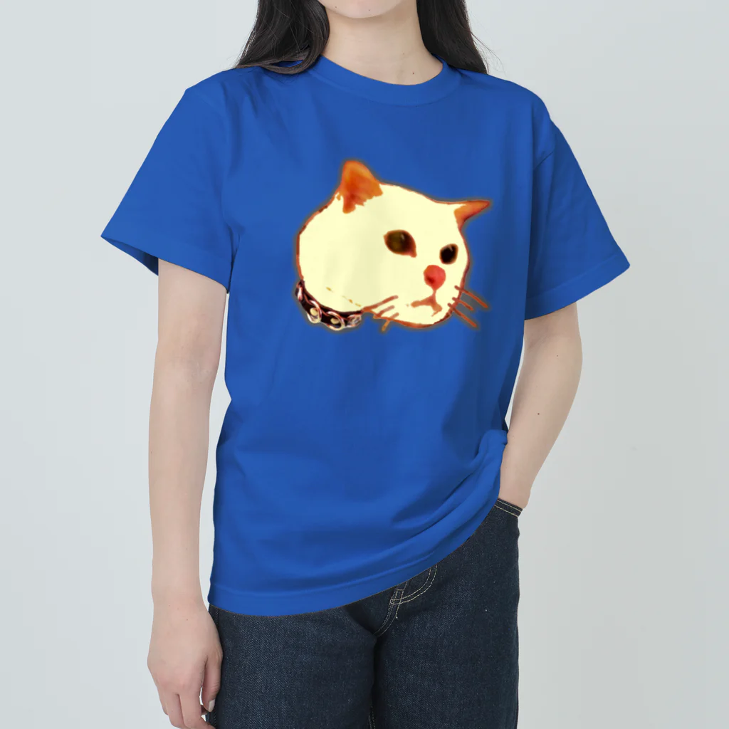 PAW WOW MEOWのパンクキャット Heavyweight T-Shirt