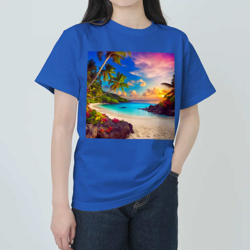 HOSHI-TANEKO🌠の🌊美しい海岸🏄✨ Heavyweight T-Shirt