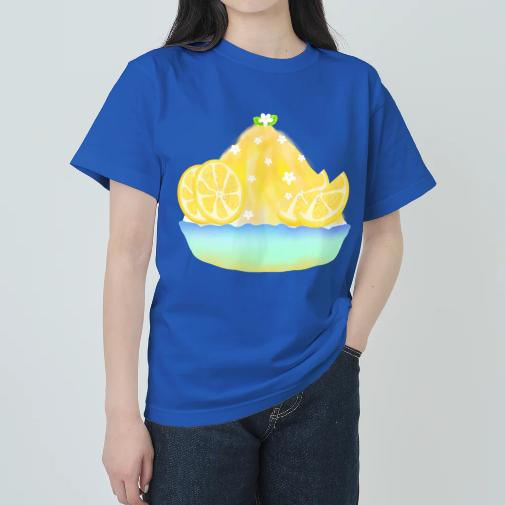 Lily bird（リリーバード）の蜂蜜レモンかき氷 ヘビーウェイトTシャツ