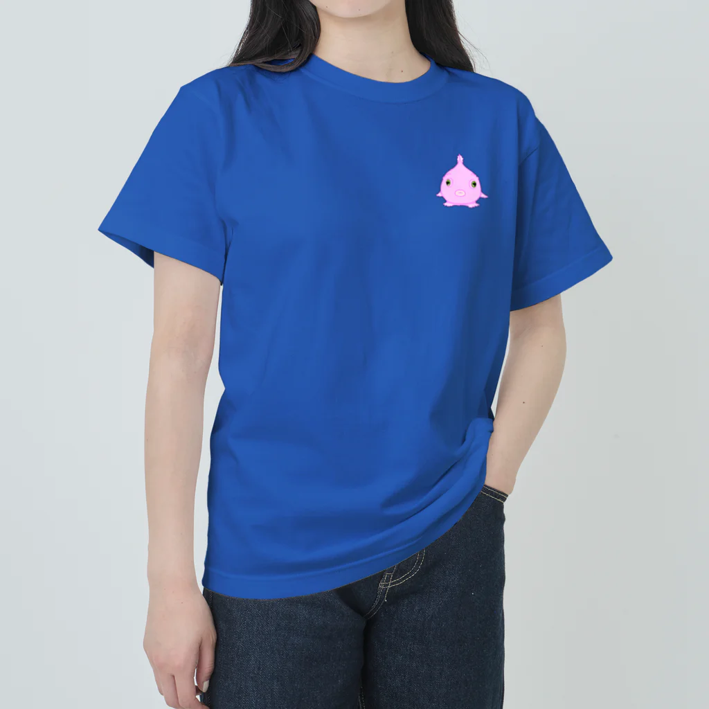LalaHangeulの団子状態のダンゴウオたち(バックプリントバージョン) ヘビーウェイトTシャツ