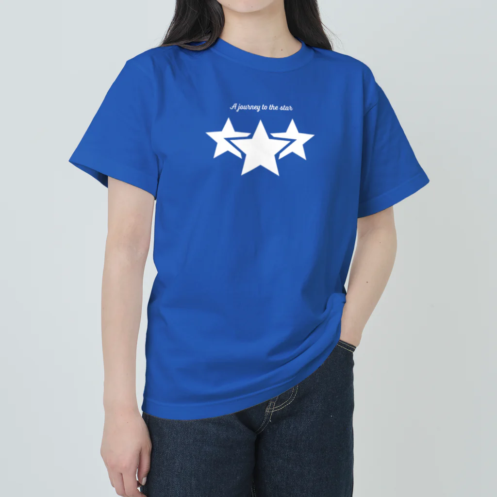 なー＠No.169のTHREE POINTS STARMAN × monstro コラボＴシャツ（濃色） Heavyweight T-Shirt