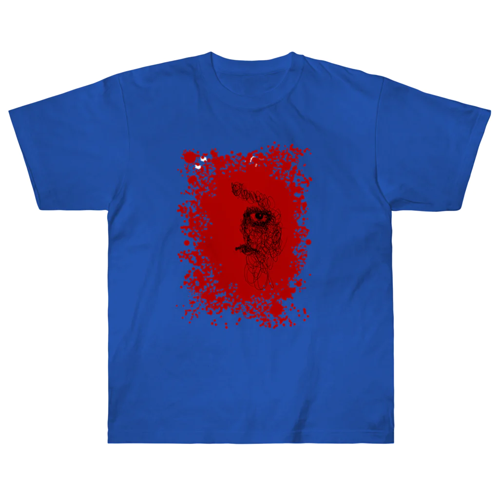 工房ＨＡＮＺＯＵのラフ画 No.3 BLOOD ヘビーウェイトTシャツ