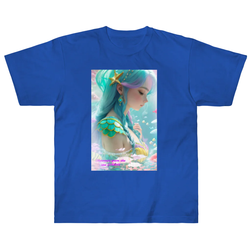 💖宇宙整体♪🌈♪こころからだチャンネル♪💖のMermaid from the sea LARA ヘビーウェイトTシャツ