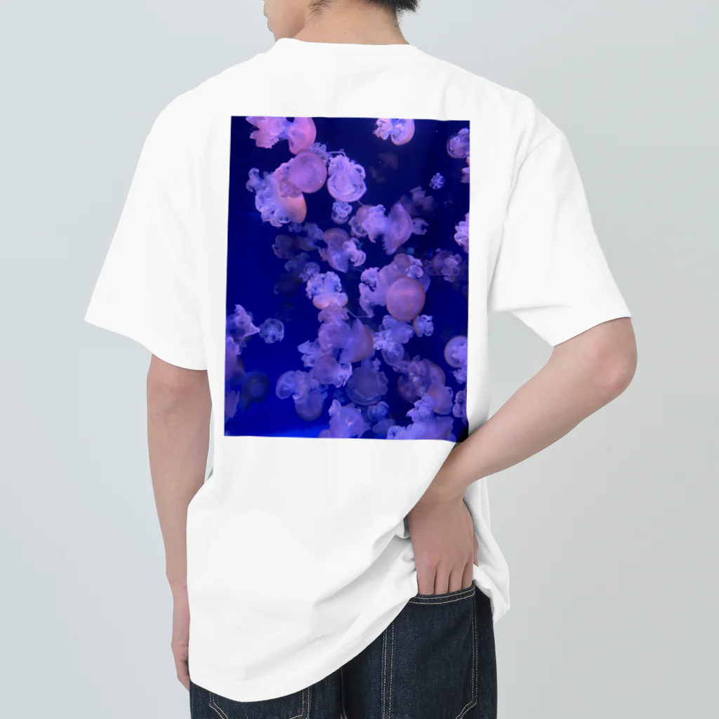 雪丸ショップのふわふわクラゲ Heavyweight T-Shirt