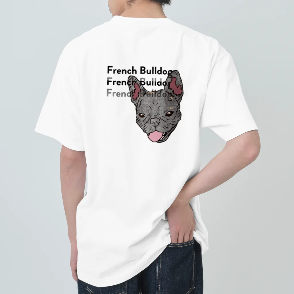 DOG FACEのフレンチブルドッグ【わんデザイン 6月】 ヘビーウェイトTシャツ