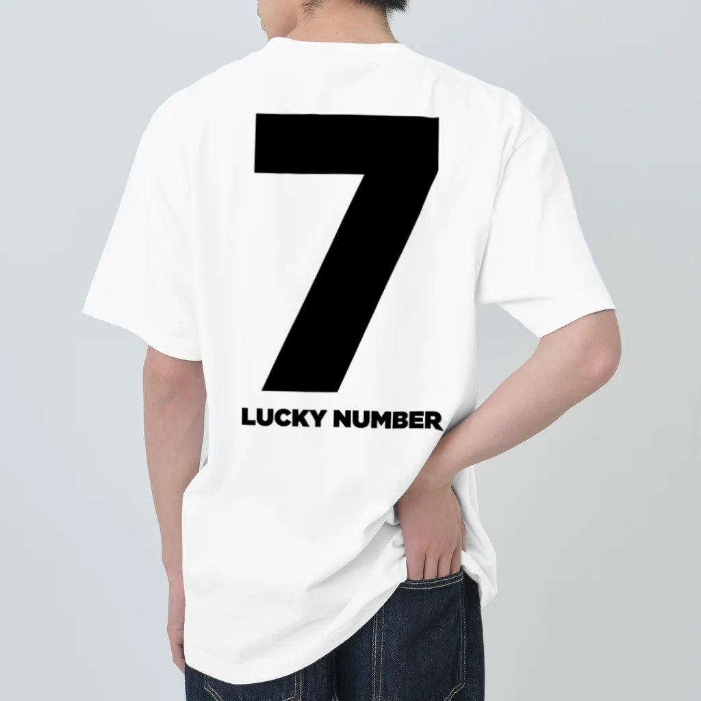 lucky_numberの7_LUCKY NUMBER ヘビーウェイトTシャツ