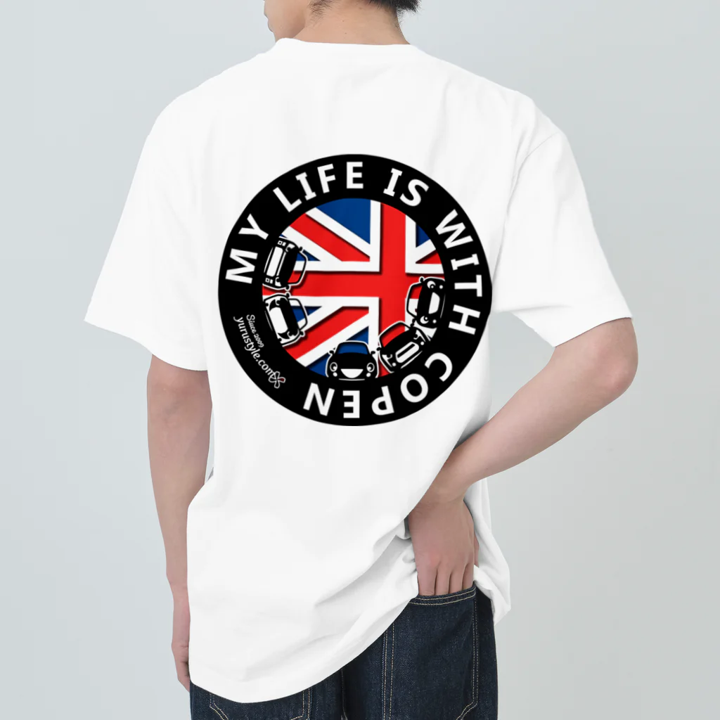 ユルスタ＠SUZURIのMY LIFE IS WITH COPEN-01｜ユルスタ Heavyweight T-Shirt