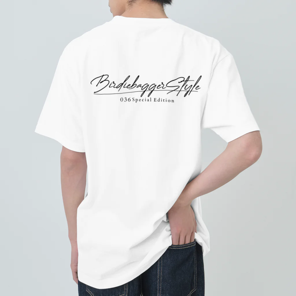 BirdieのBirdie Bagger Style 036special edition（ブラックロゴ） ヘビーウェイトTシャツ