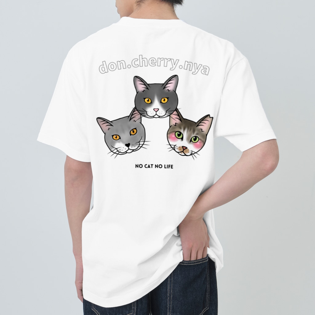 Don Cherry Nya 猫のイラスト屋さん Nocat Nolife のヘビーウェイトtシャツ通販 Suzuri スズリ