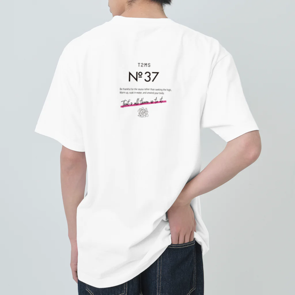 ととのいたい2人のミッドナイトサウナ「No.37」の[T2MS] No.37 SAUNA  サウナスタンダード-T_WT ヘビーウェイトTシャツ