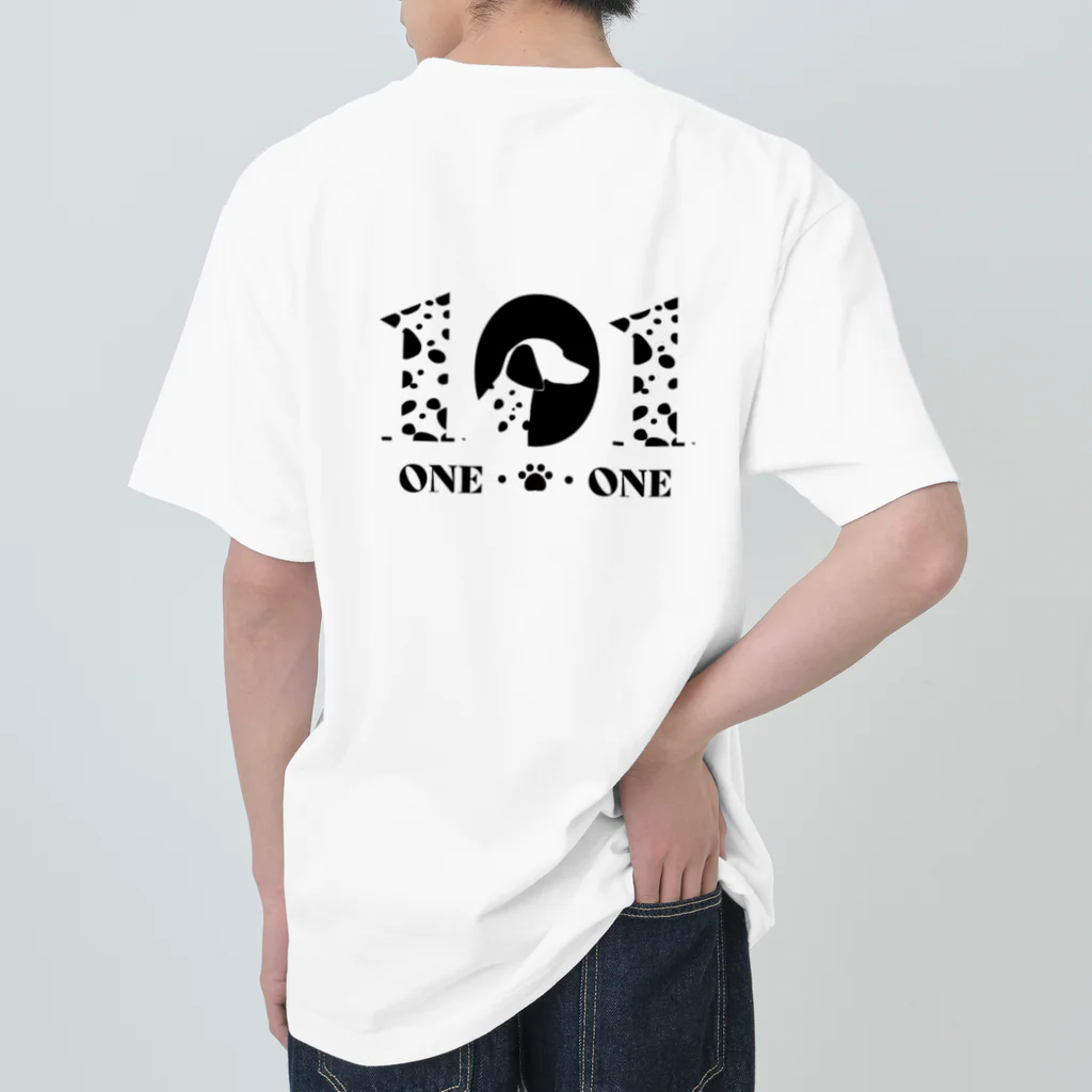 クルマNORIのONE-O-わんわん Heavyweight T-Shirt