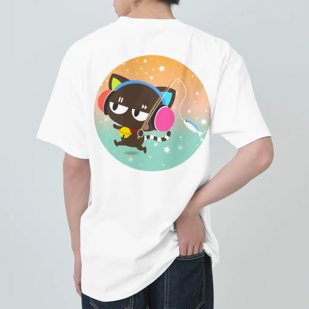 ゆるかわグラデーション＠NonnoDesignLaboのノンノネコ Heavyweight T-Shirt