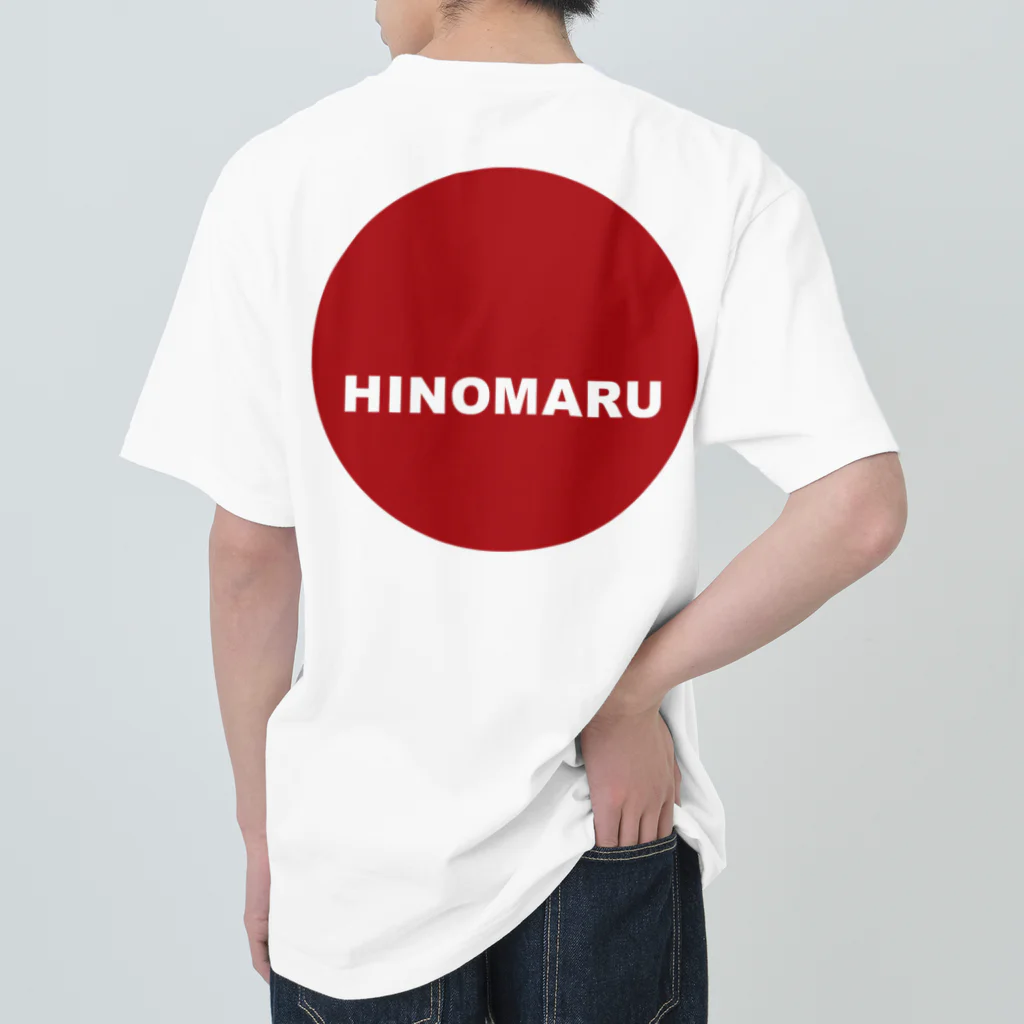 HI-IZURUのHINOMARU（黒文字）背中にSUN　Tシャツ ヘビーウェイトTシャツ