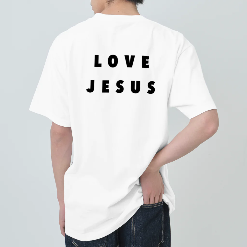 LovedのLOVE JESUS(simple) ヘビーウェイトTシャツ