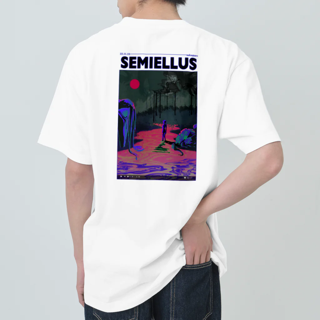 Shameful-DadのSEMIELLUS blue ヘビーウェイトTシャツ