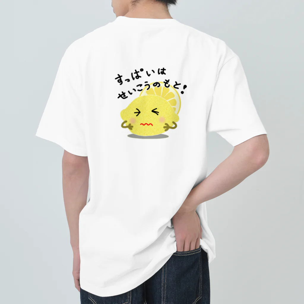 MZグラフィックスのレモン　すっぱいはせいこうのもと　ロゴTシャツ ヘビーウェイトTシャツ