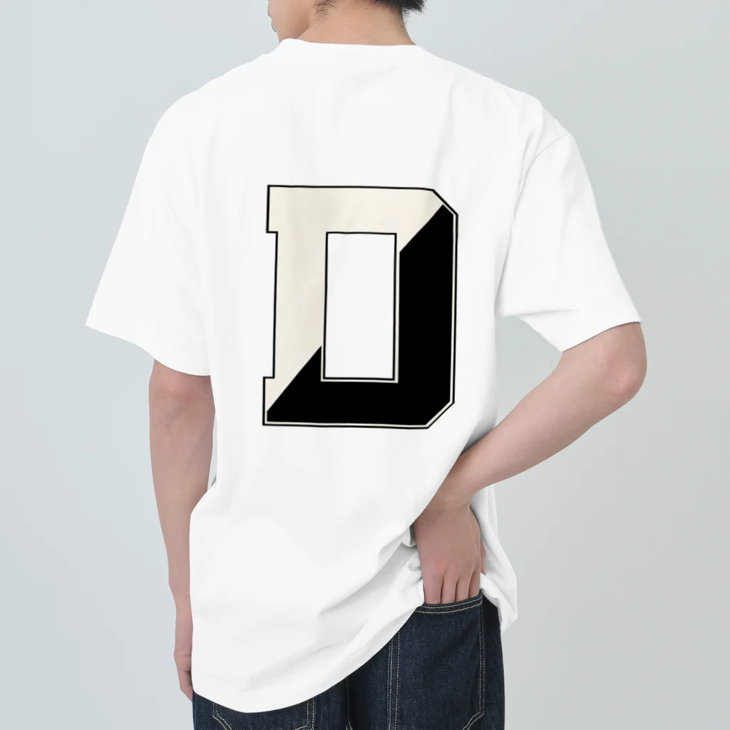 ゆたろう2.0のカレッジ風ロゴ Heavyweight T-Shirt