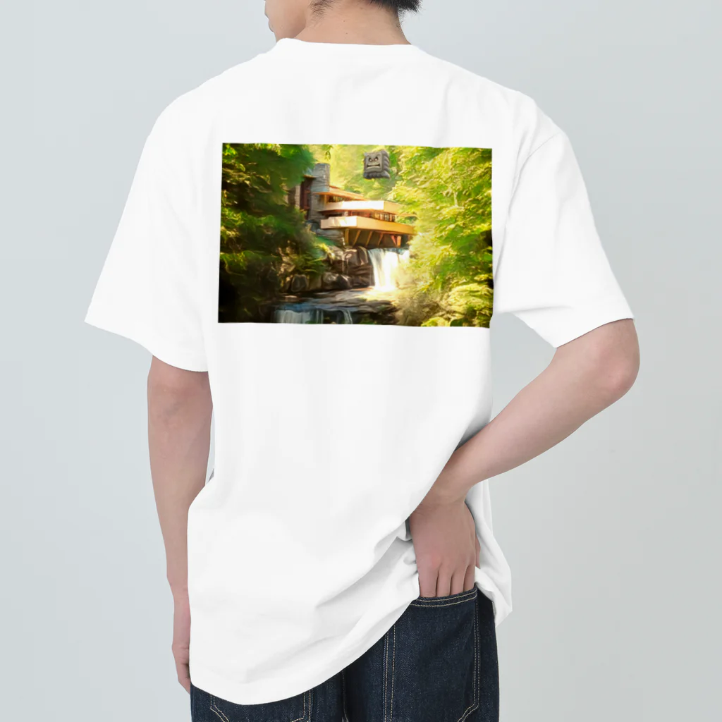 ハルティン<designed by an architect>のART×名建築 落水荘 ヘビーウェイトTシャツ