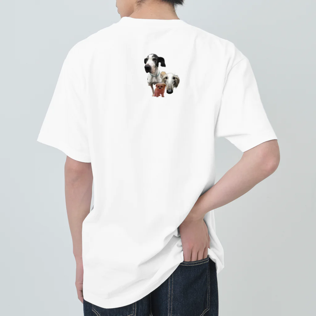 刺青 彫虎ARTの彫虎オリジナルステッカー風アイテム ヘビーウェイトTシャツ
