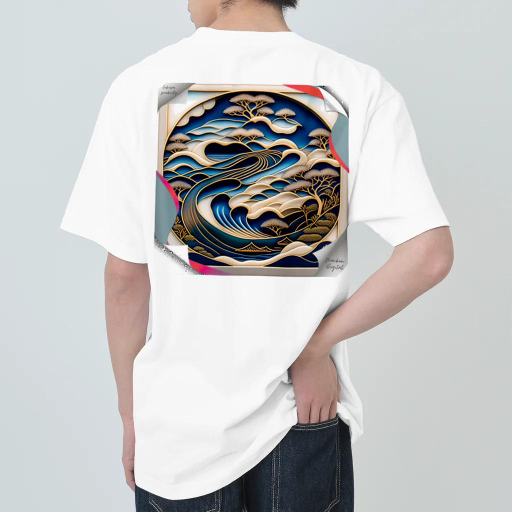 マッケンデジタルワールドのlofiアート着物ファンクガール Heavyweight T-Shirt