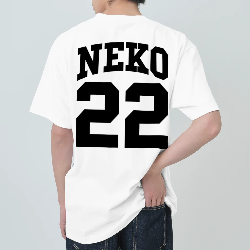 キジトラの背番号22　ネコ Heavyweight T-Shirt