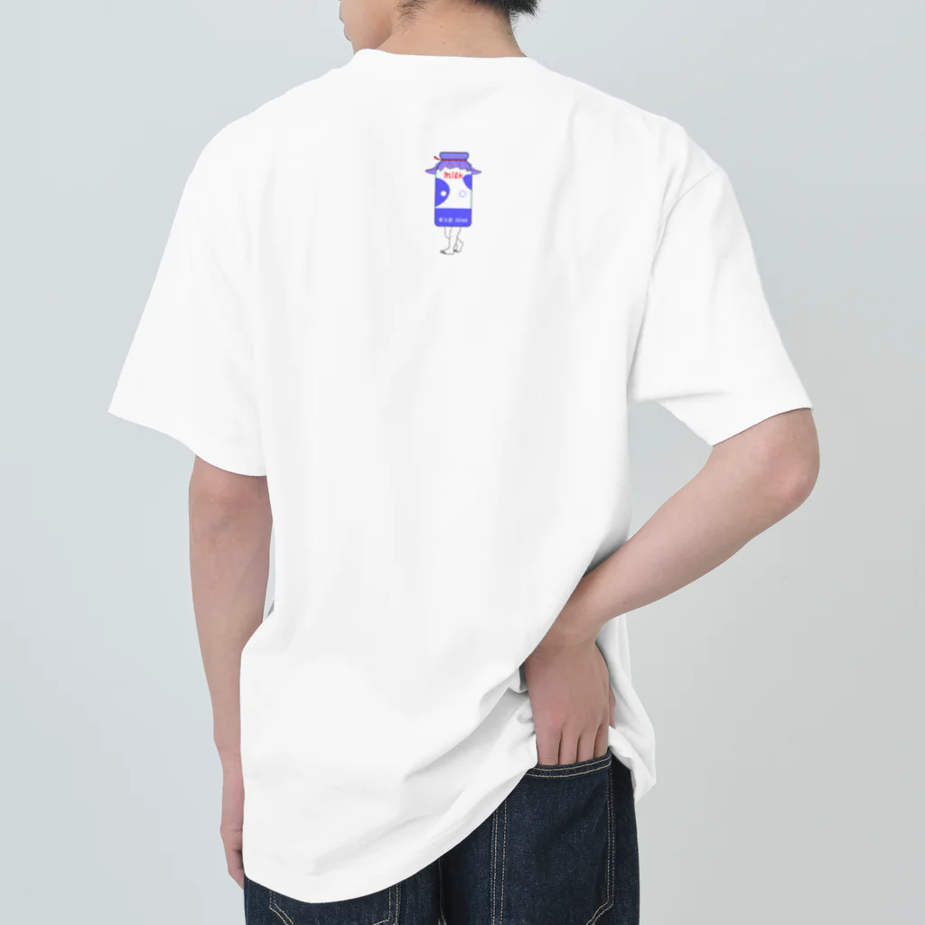 dougaseiseitokoroの足の生えた牛乳瓶 Heavyweight T-Shirt