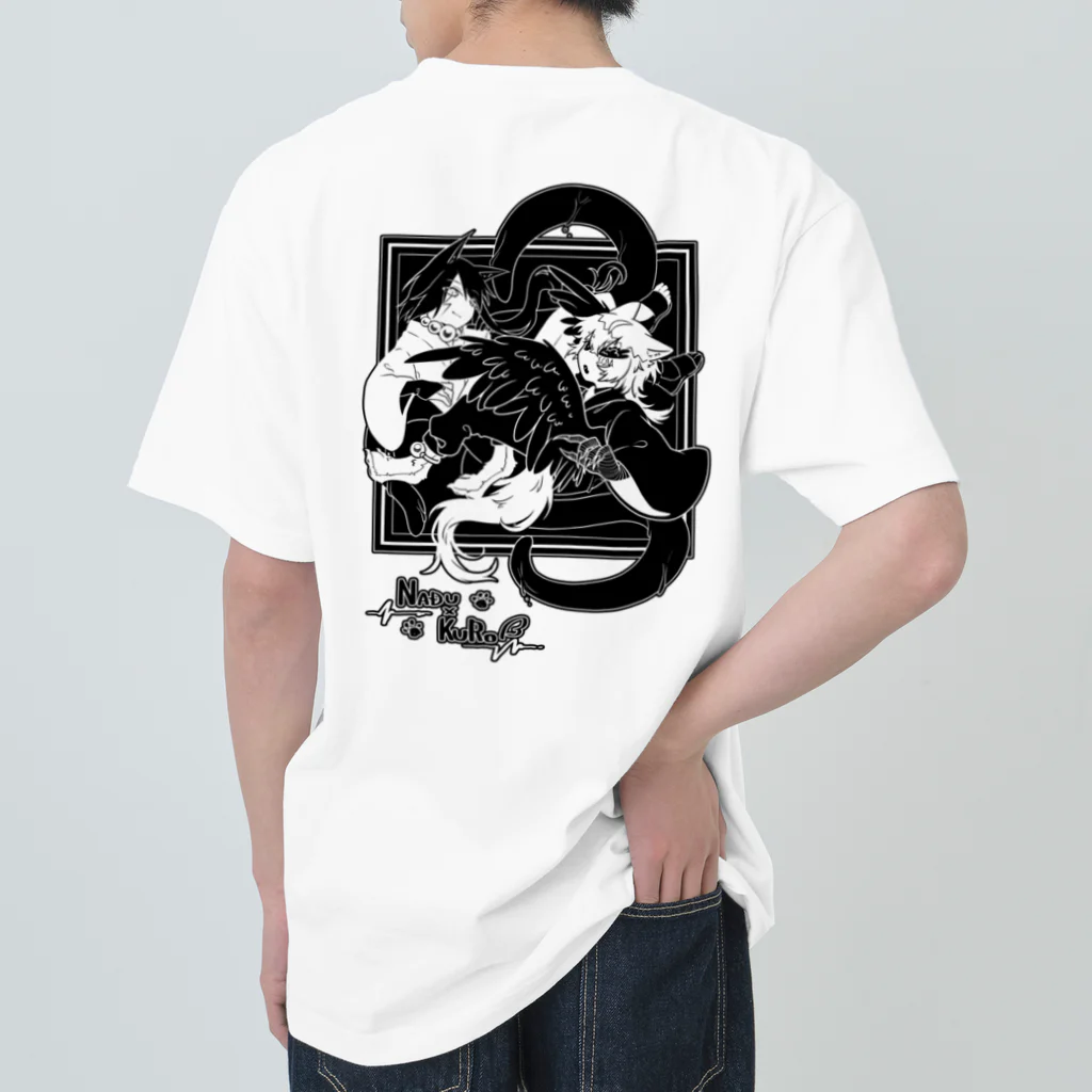 狐火箱のNADU×KURO(淡色地向け) Heavyweight T-Shirt