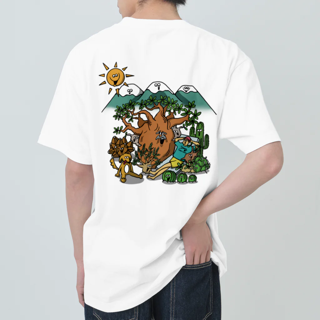 天気企画のPLANTS PEACEFUL(バックプリント) ヘビーウェイトTシャツ