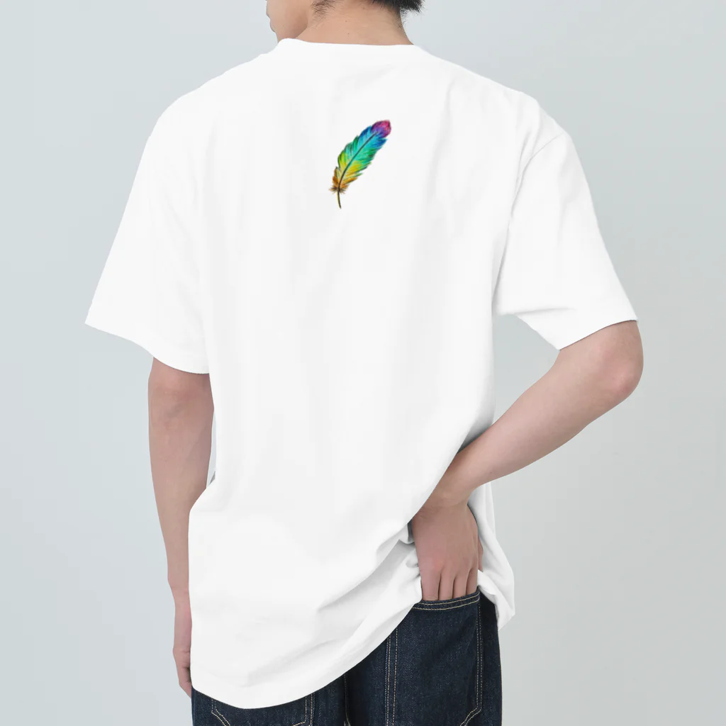 suuのカラフル羽 Heavyweight T-Shirt