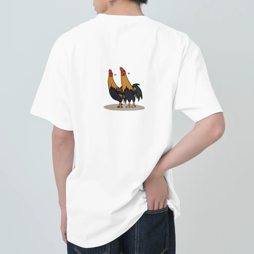 しもべ(鶏勉強中)の穴掘り鶏ブルドーザー Heavyweight T-Shirt