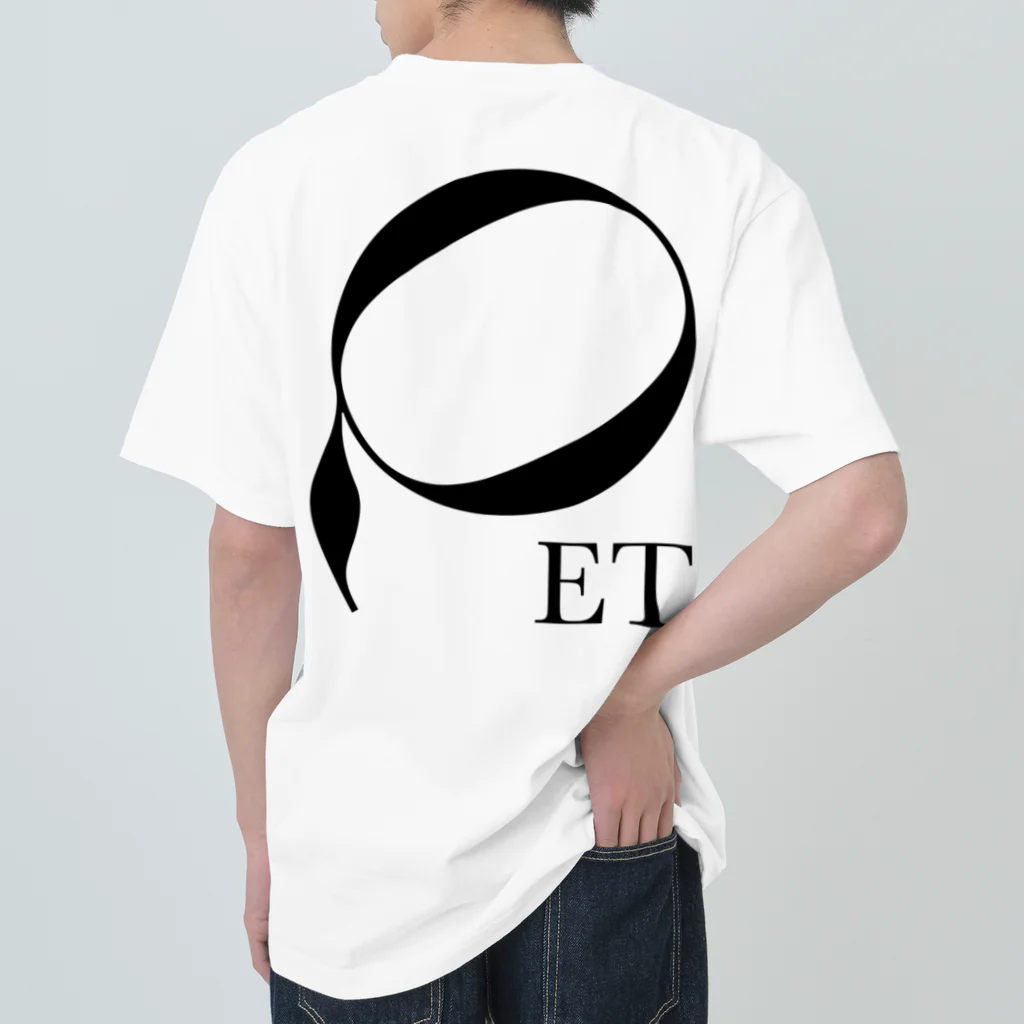 Egyptian TriangleのET "Q" BLK ヘビーウェイトTシャツ