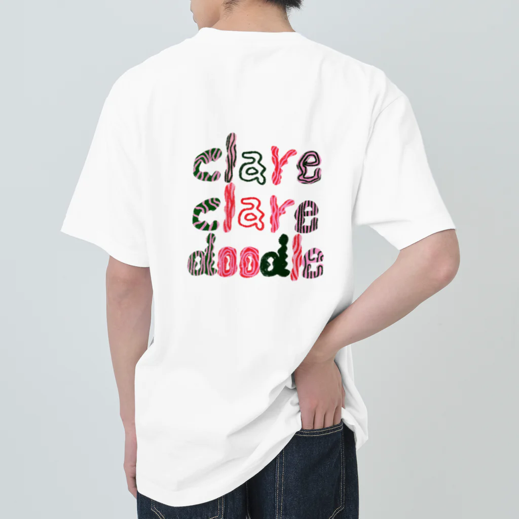 clareclaredoodleのA Green Classical Car ヘビーウェイトTシャツ