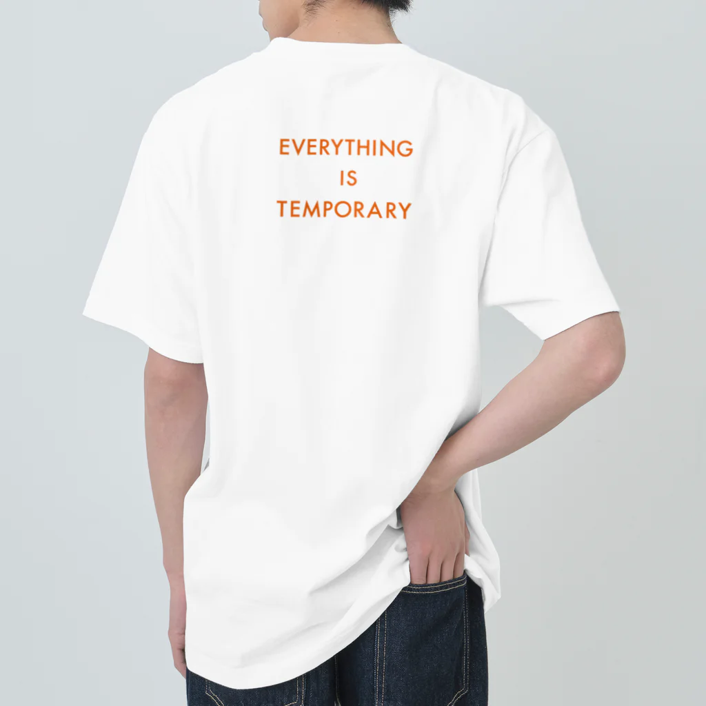 swimming_fruitsのEverything is Temporary ヘビーウェイトTシャツ