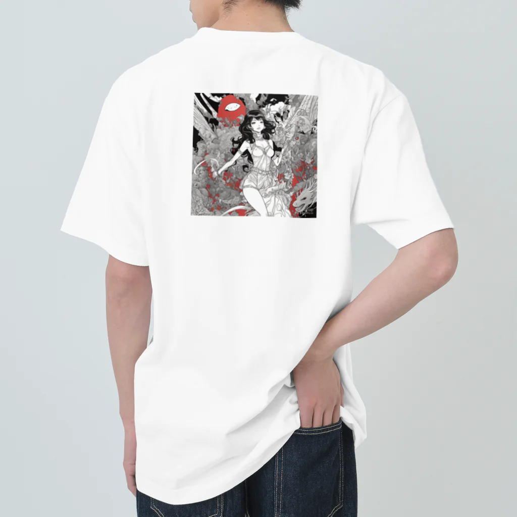 genesis_the_endの呪いの美魔女 Heavyweight T-Shirt